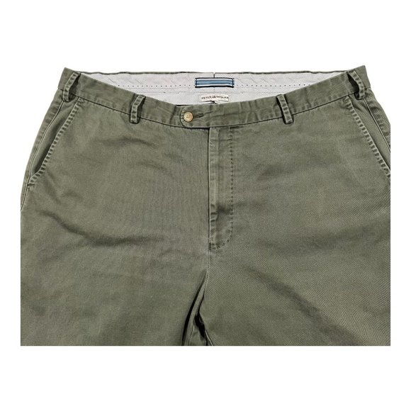 Peter Millar Pants Mens 40 Casual Work RN 100308 Green 100% Genuine Pima‎ Cotton - Picture 8 of 10